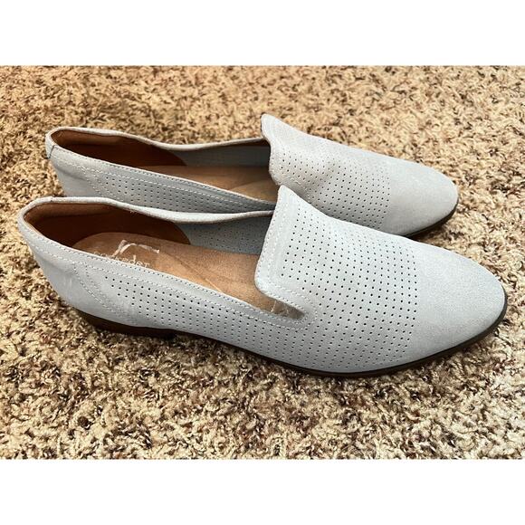 Rockport Women's Suede Feel Slip On Loafer Sz 10W Light Blue Trutech Technology - Picture 1 of 9